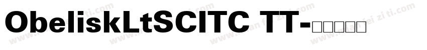 ObeliskLtSCITC TT字体转换